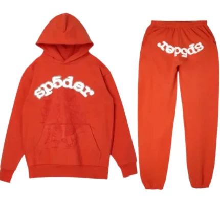 Orange Logo Spider Worldwide Tracksuit