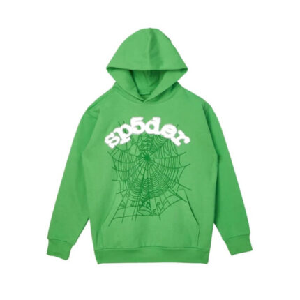 555 green sp5der hoodie