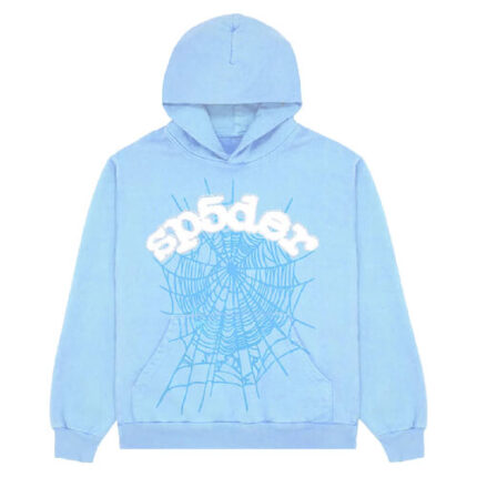 Sky Blue Sp5der Web Hoodie